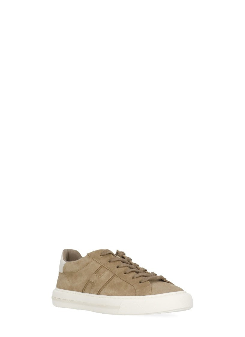 Hogan Brown H691 Suede Sneakers
