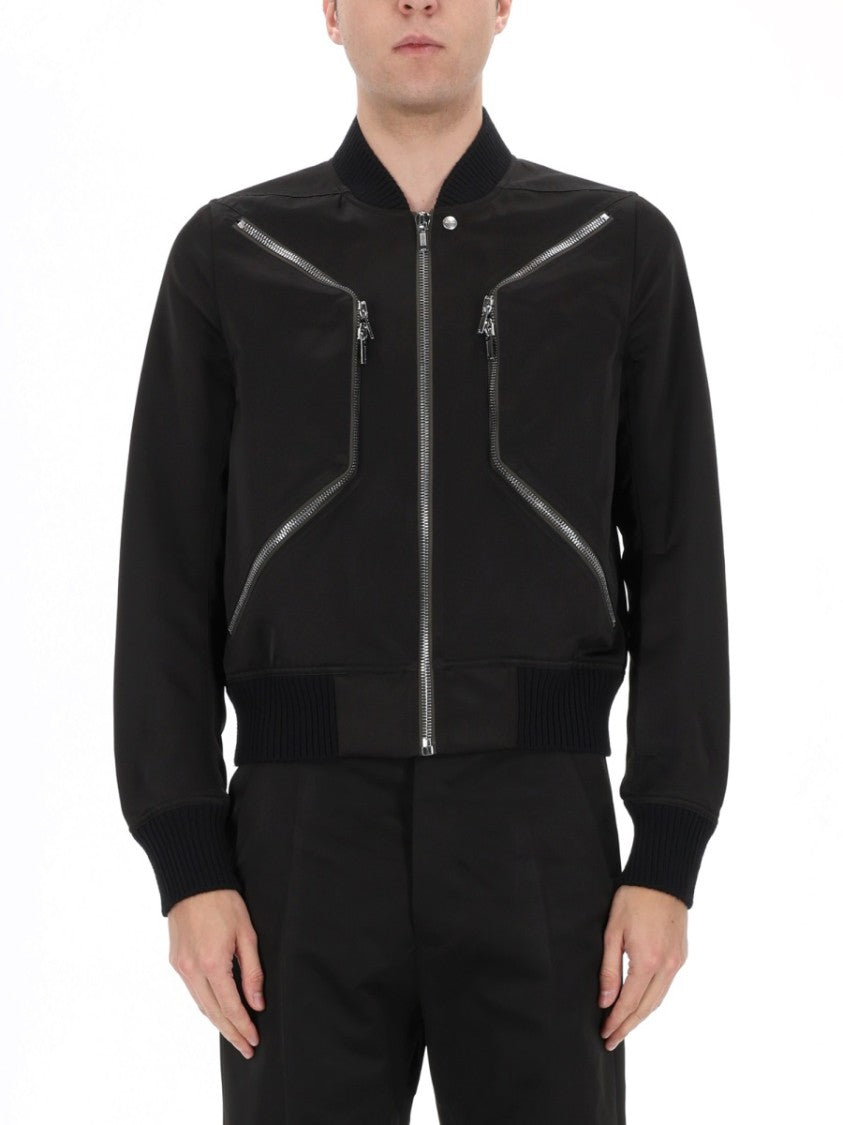 Rick Owens Heizer Flight Oversize Polyester Jacket