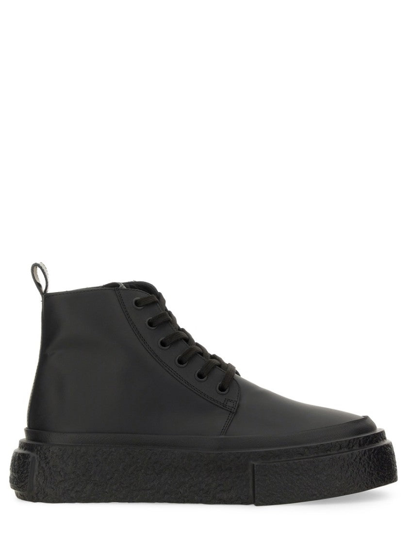 Mm6 By Maison Margiela Leather Lace-Up Sneakers