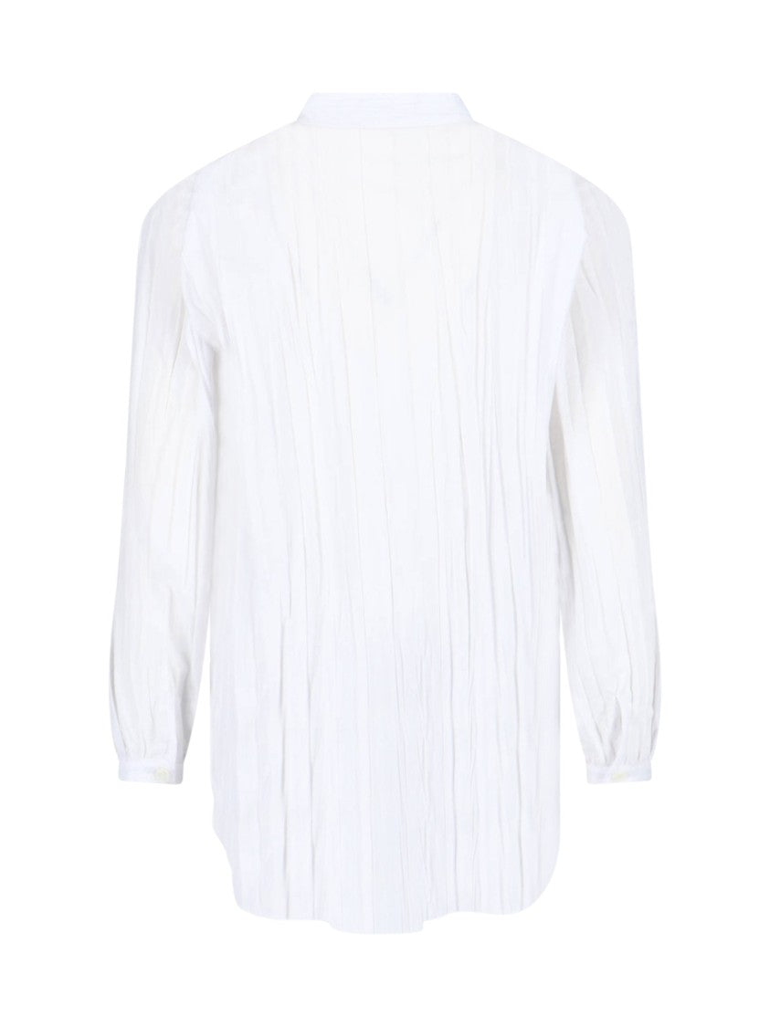 Seafarer White Crinkle Shirt With Chain Detail