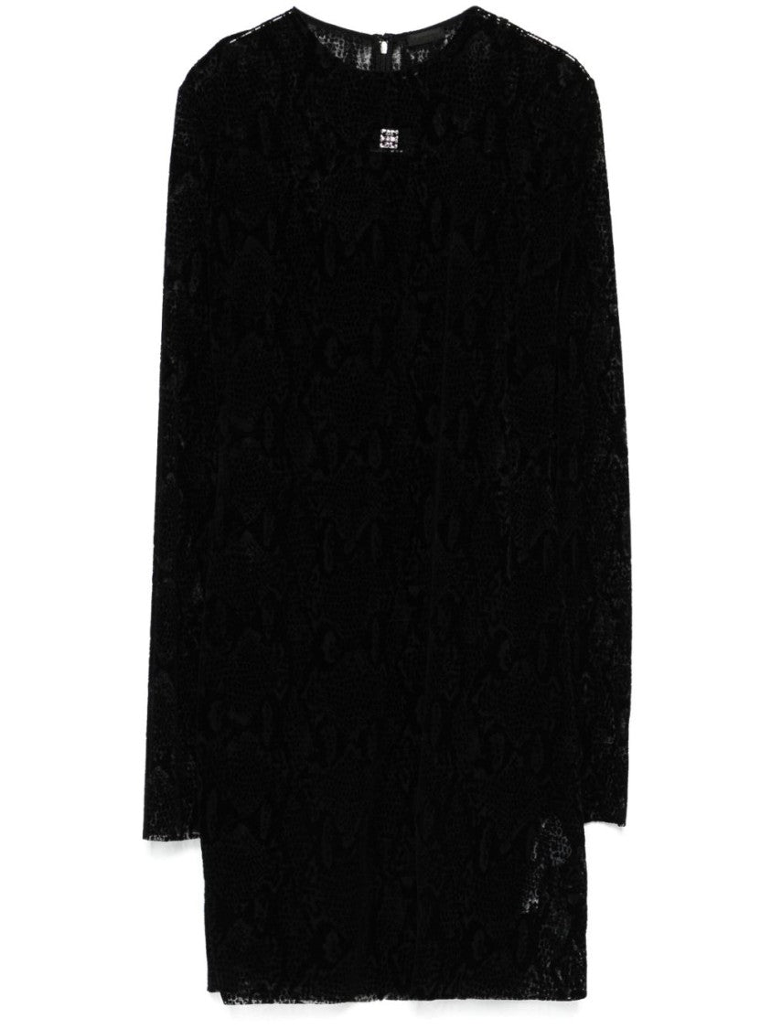 Givenchy Black Crew Neck Detachable Slip Dress