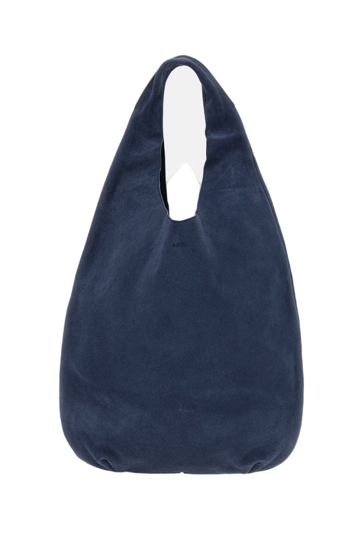 A.P.C. Blue Suede Le Neige Tote Bag