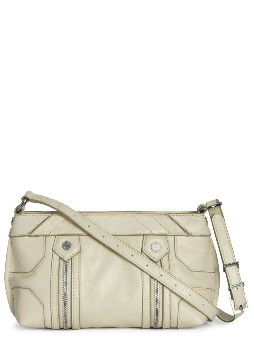 Zadig & Voltaire Ivory Sunny Mood Vintage Patent Shoulder Bag
