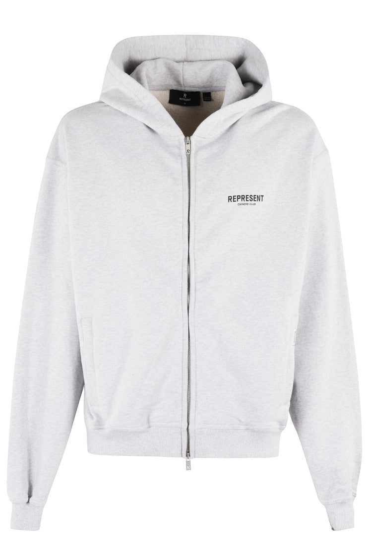 Represent Owners Club Zip Hoodie With Bold Logo