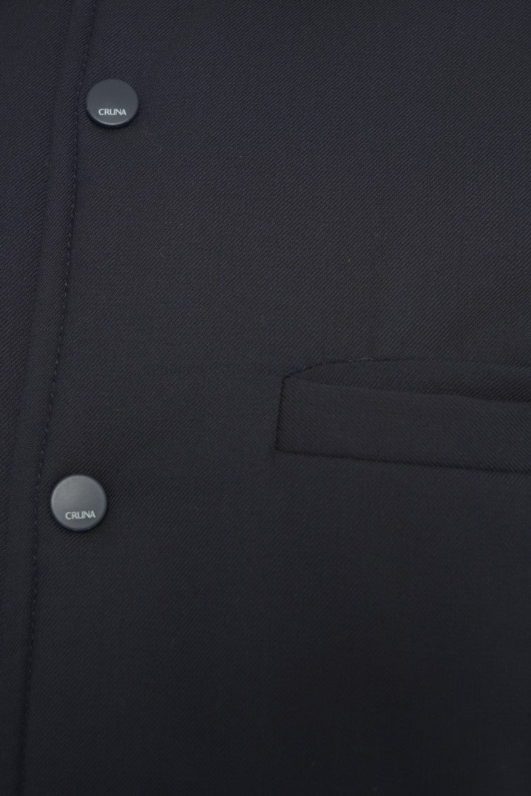 Cruna Padded Overshirt With Classic Collar