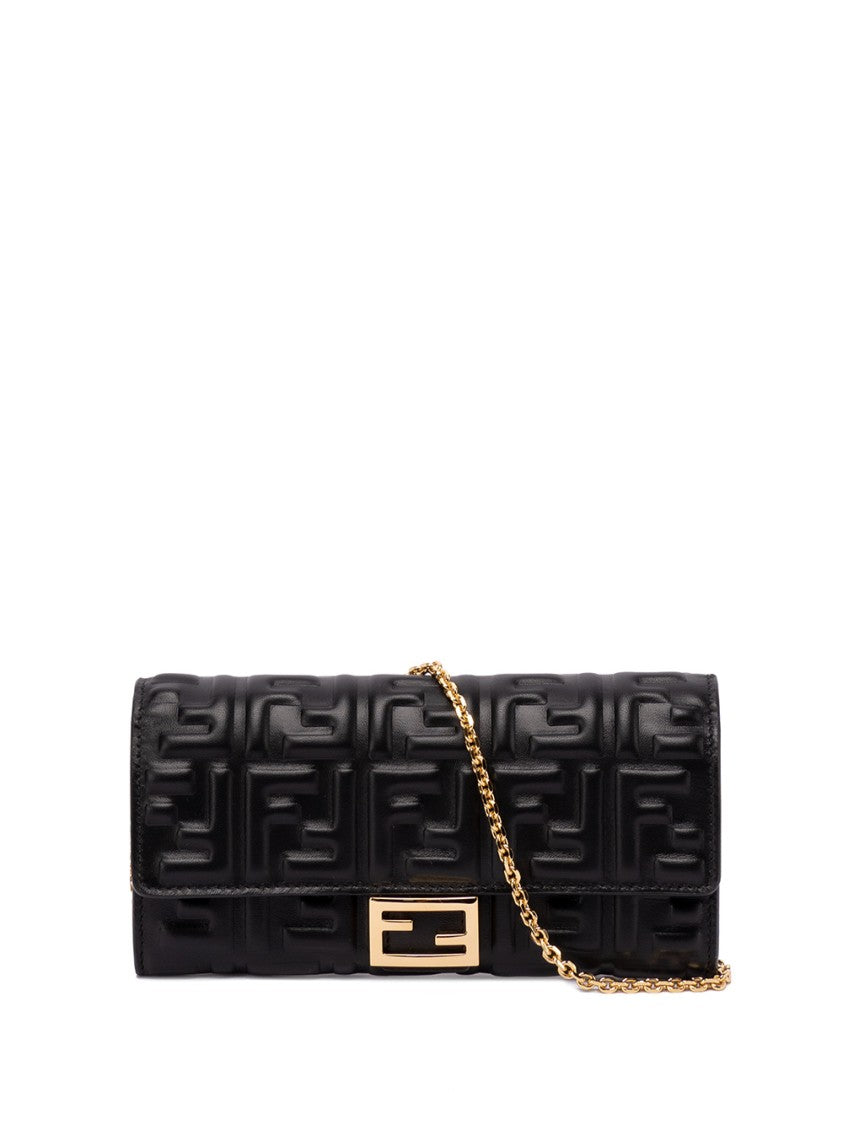 Fendi `Baguette` Continental Wallet With Chain