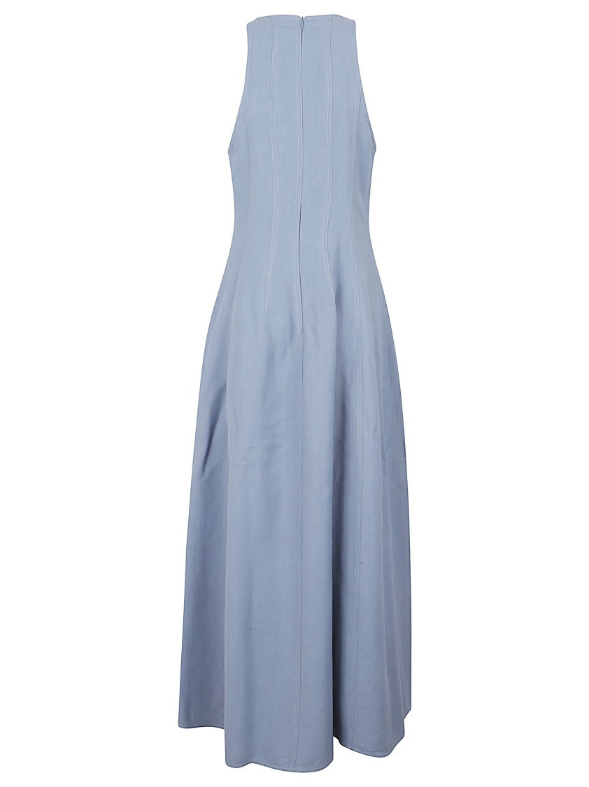 Brunello Cucinelli Sleeveless Fitted Midi Dress
