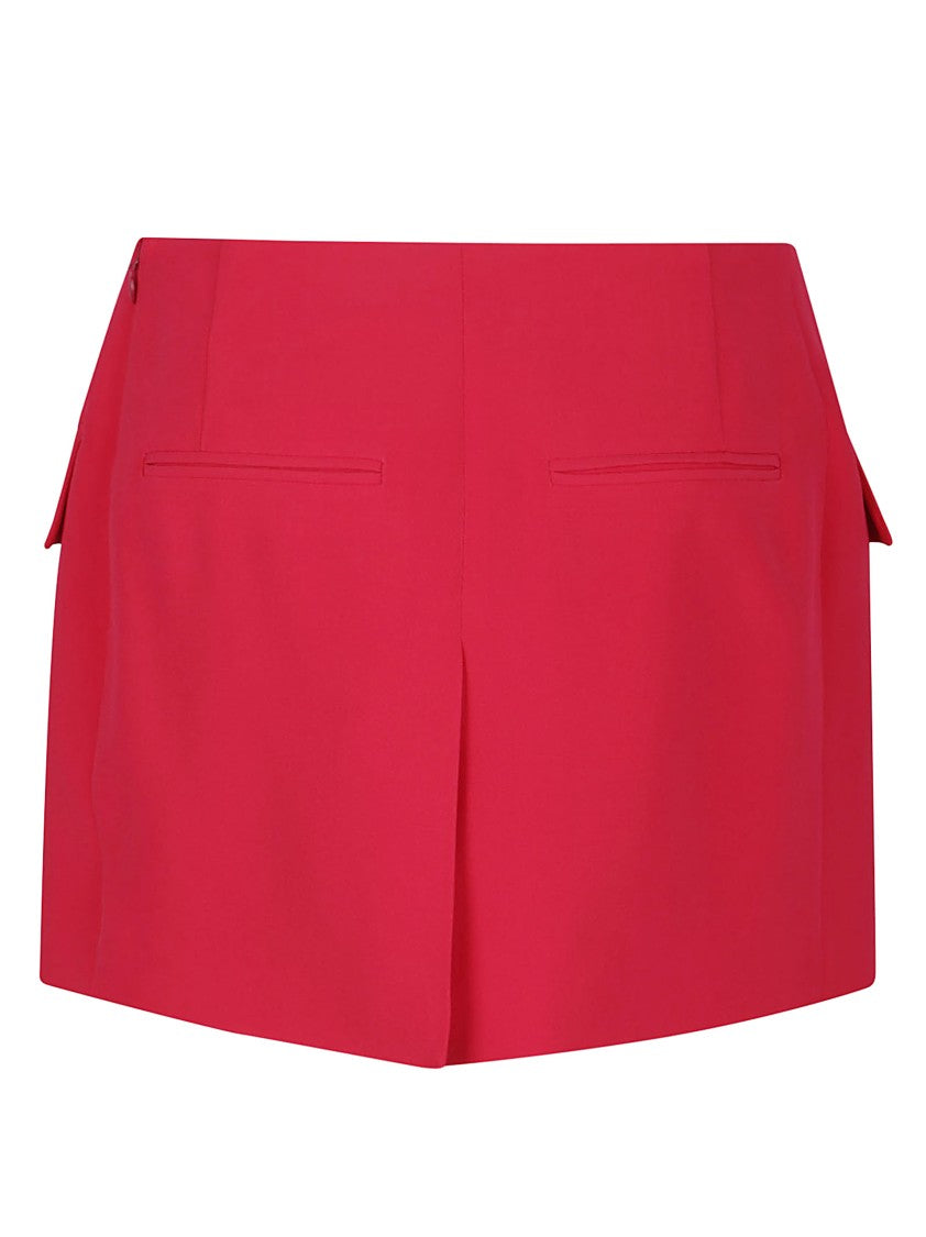 Balmain 4 Pkts Asymetric Crepe Short Skirt