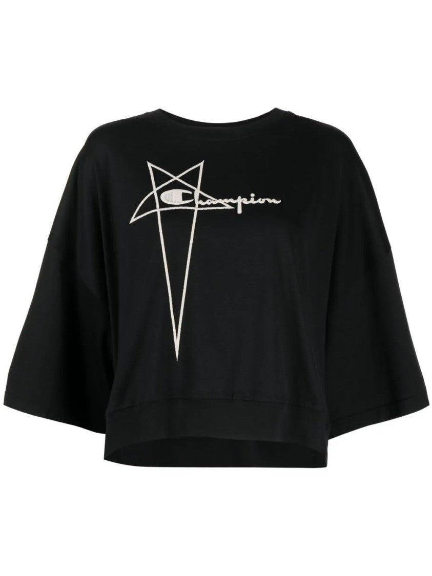 Rick Owens X Champion Cropped Short Sleeve T-Shirt