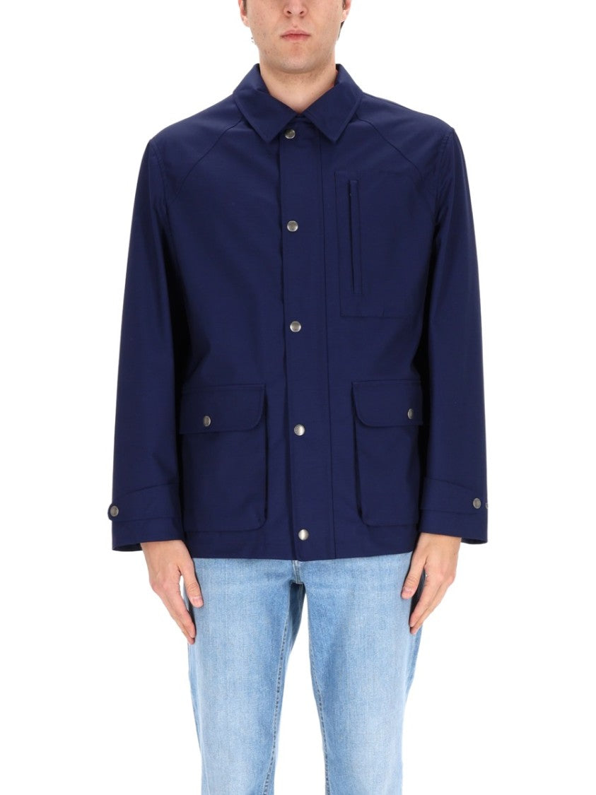 Brunello Cucinelli Boxy Virgin Wool Canvas Jacket