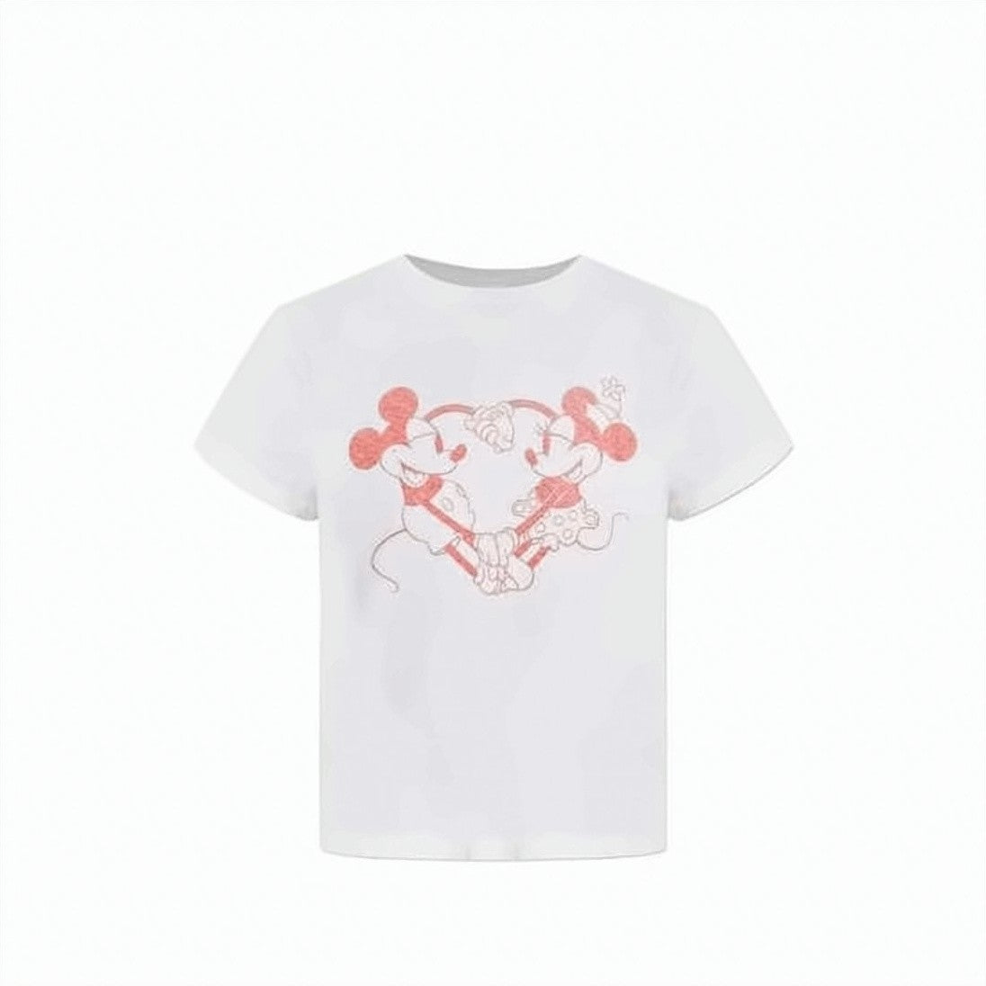 Re/Done Playful Graphic Short-Sleeved T-Shirt