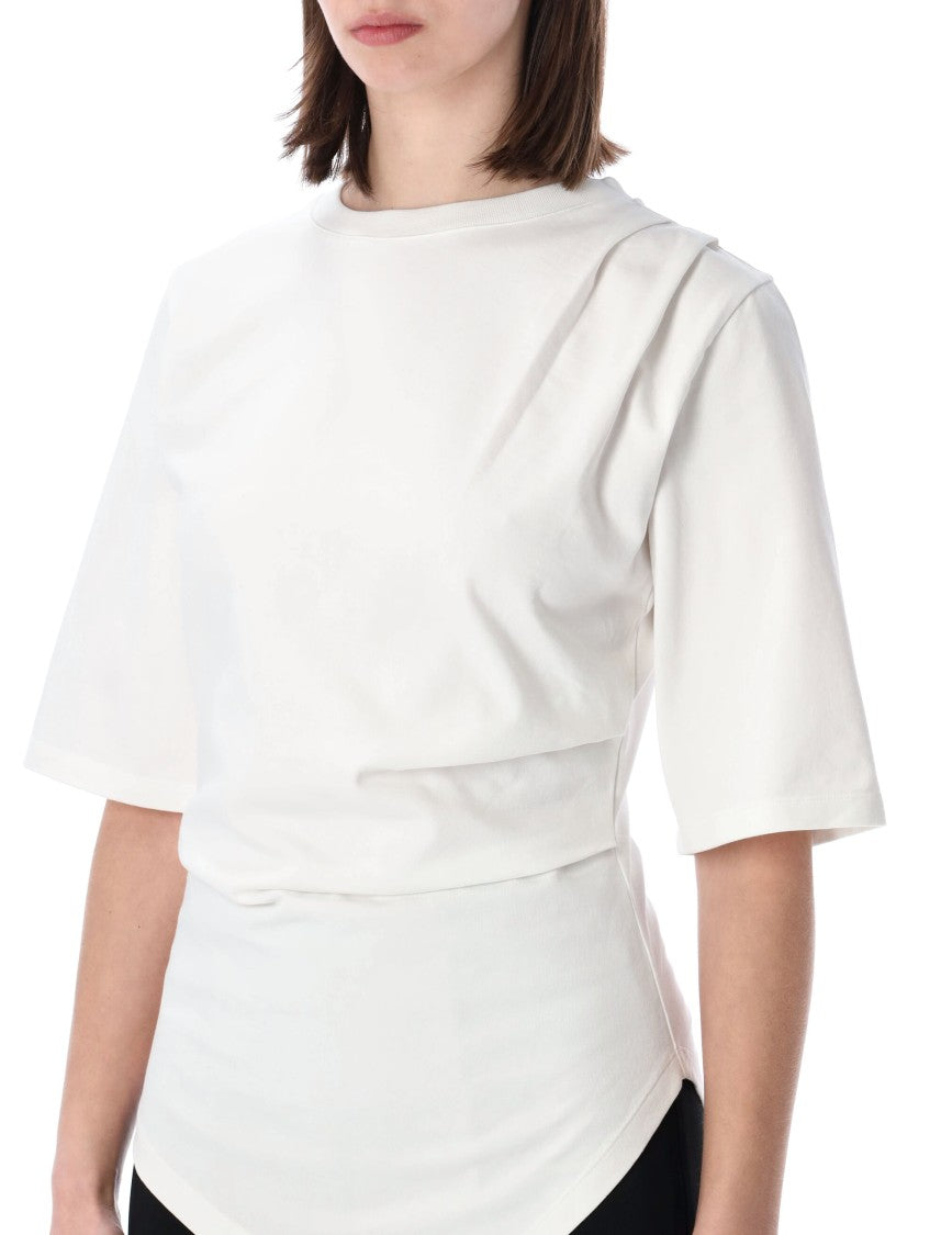 Róhe Asymmetrical Twisted Organic Cotton Tee
