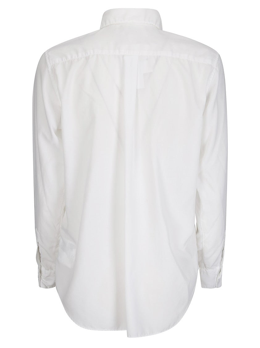 Comme Des Garçons Tailored Fit Blouse With Button-Down Front And Long Sleeves