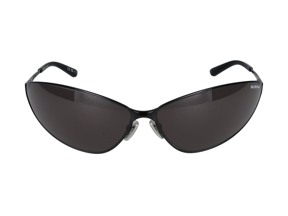 Balenciaga Black Bb0315s Metal Cat-Eye Sunglasses