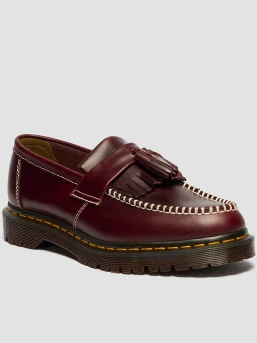Dr. Martens Adrian Ben Polished Burgundy Tassel Loafers