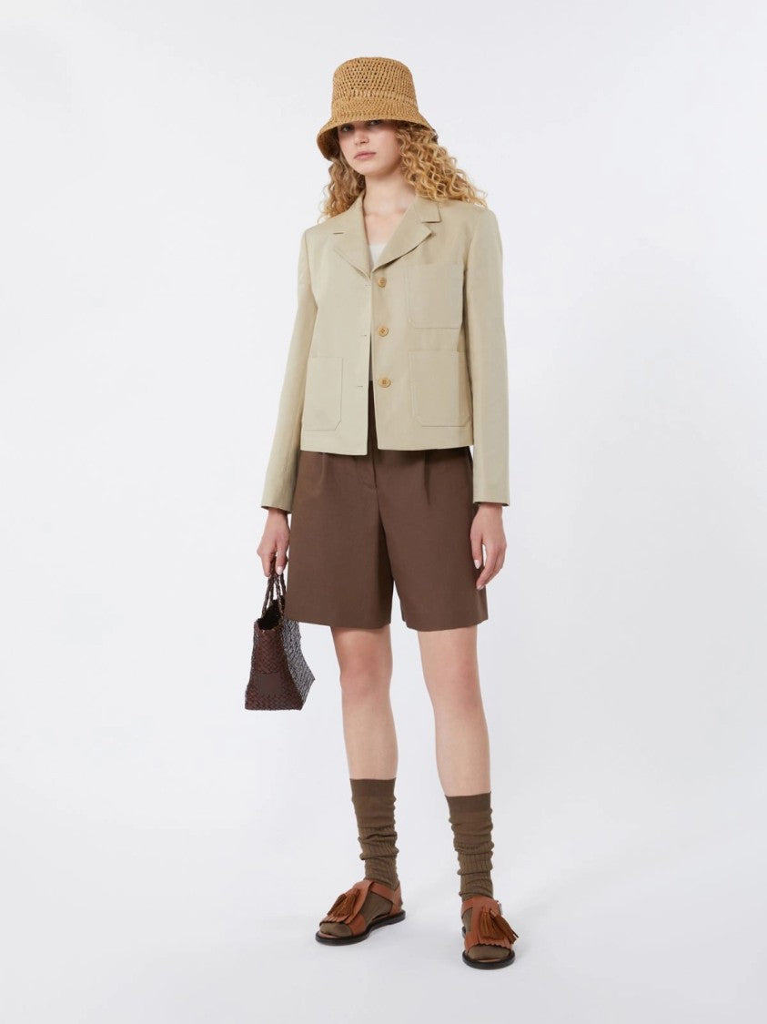 Max Mara High-Waisted Tailored Shorts With Flared Leg