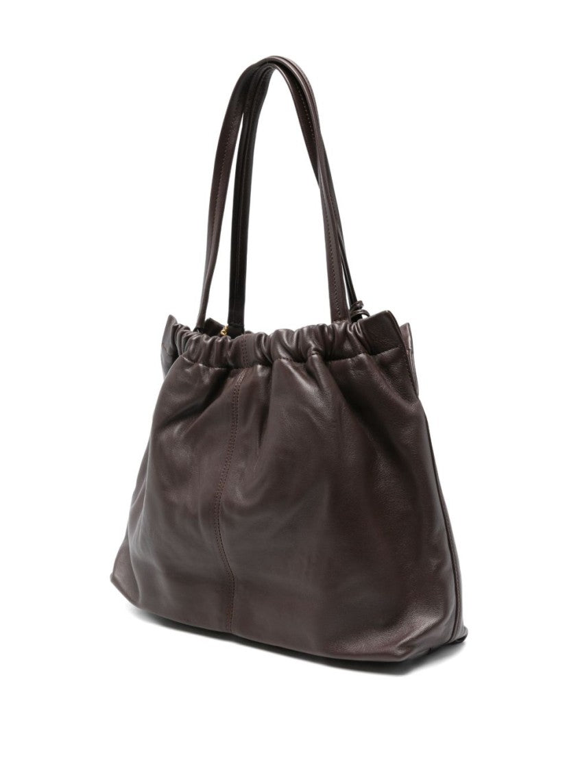 Marc Jacobs Slouchy Lamb Leather Handbag With Gold-Tone Details
