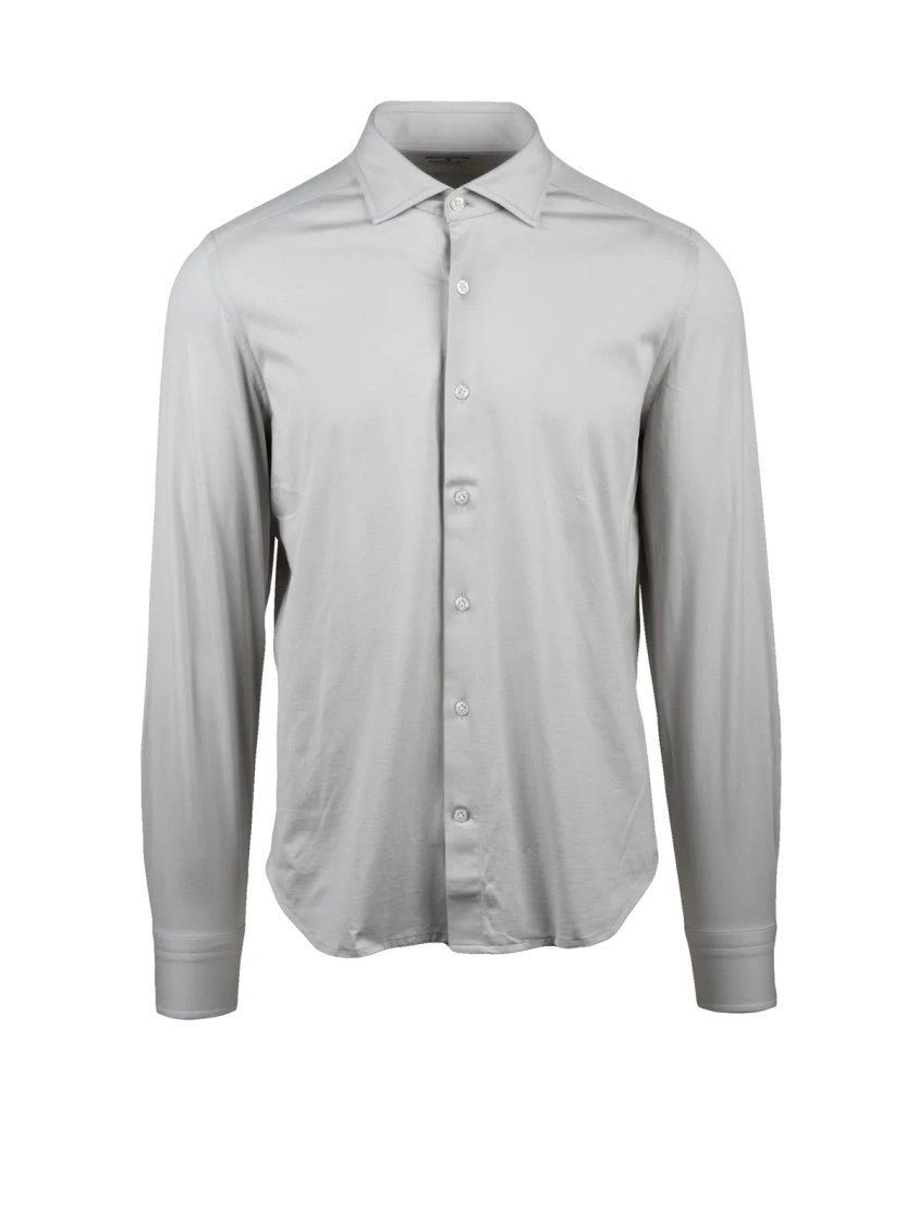 Sonrisa Fior Di Cotone Fior Di Cotone 100% Cotton Shirt With Classic Collar And Button-Down Front