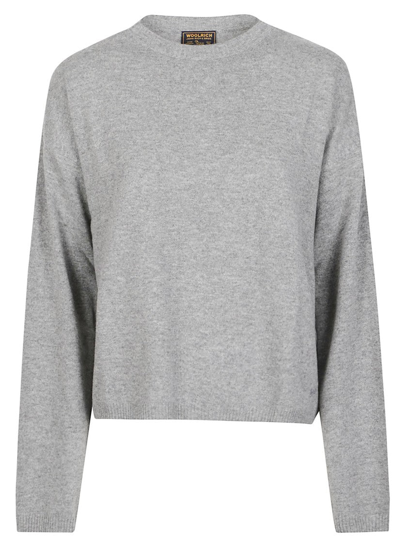 Woolrich Cozy Cropped Fine-Knit Wool-Blend Sweater