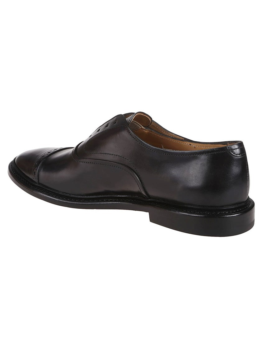 Premiata Vaggio Polished Calf Leather Derbies