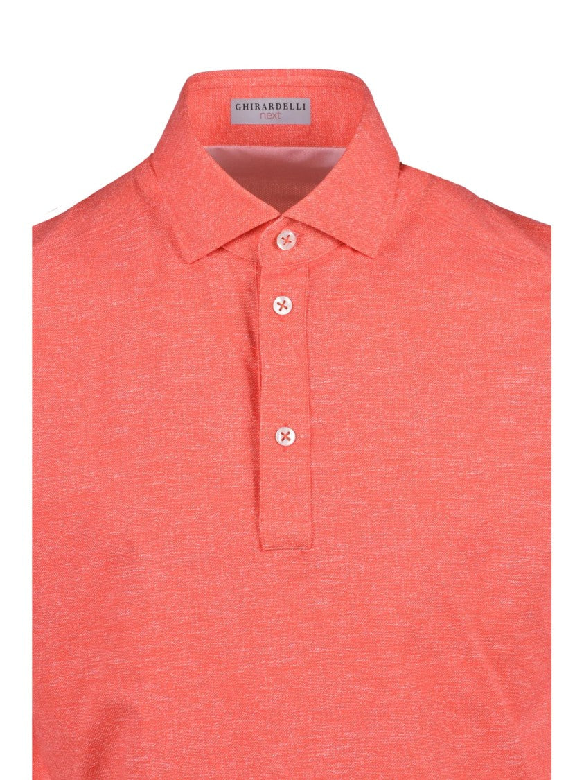 Ghirardelli Next Red Polyamide-Blend Technical Polo Shirt