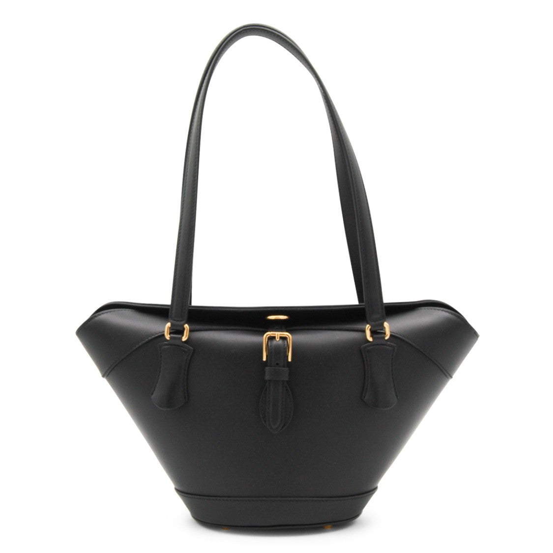 Dolce & Gabbana Black Leather Capri Satchel