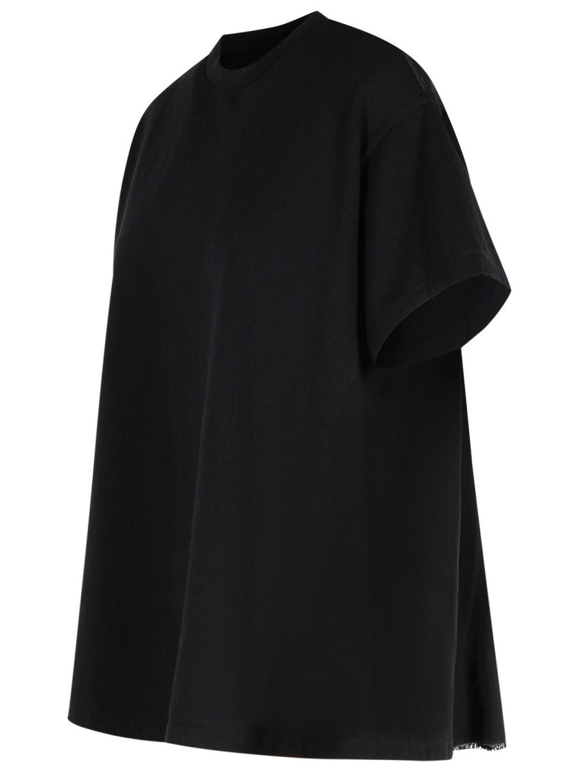 Mm6 By Maison Margiela Black Cotton T-Shirt