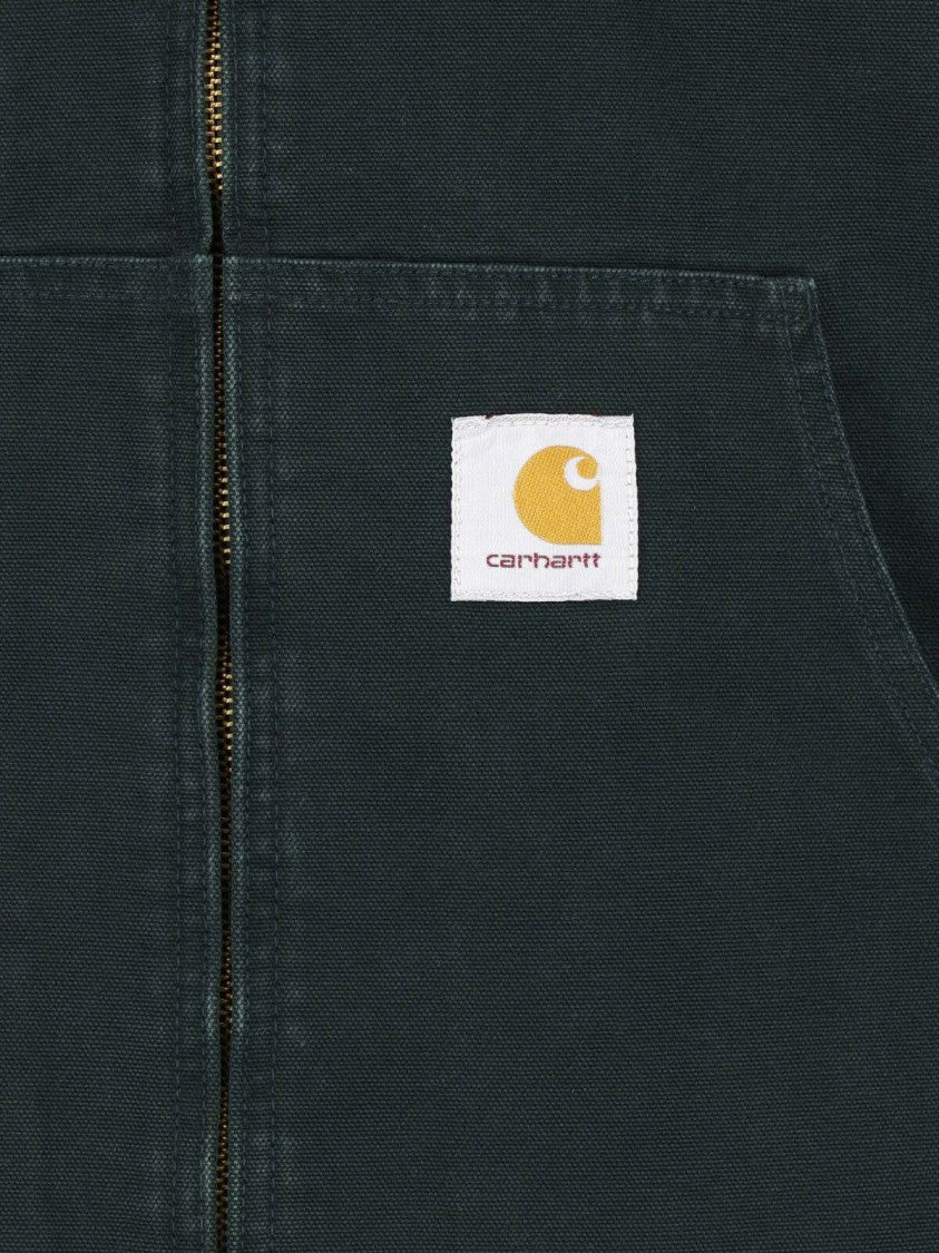 Carhartt Wip Green Og Active Organic Cotton Hooded Jacket
