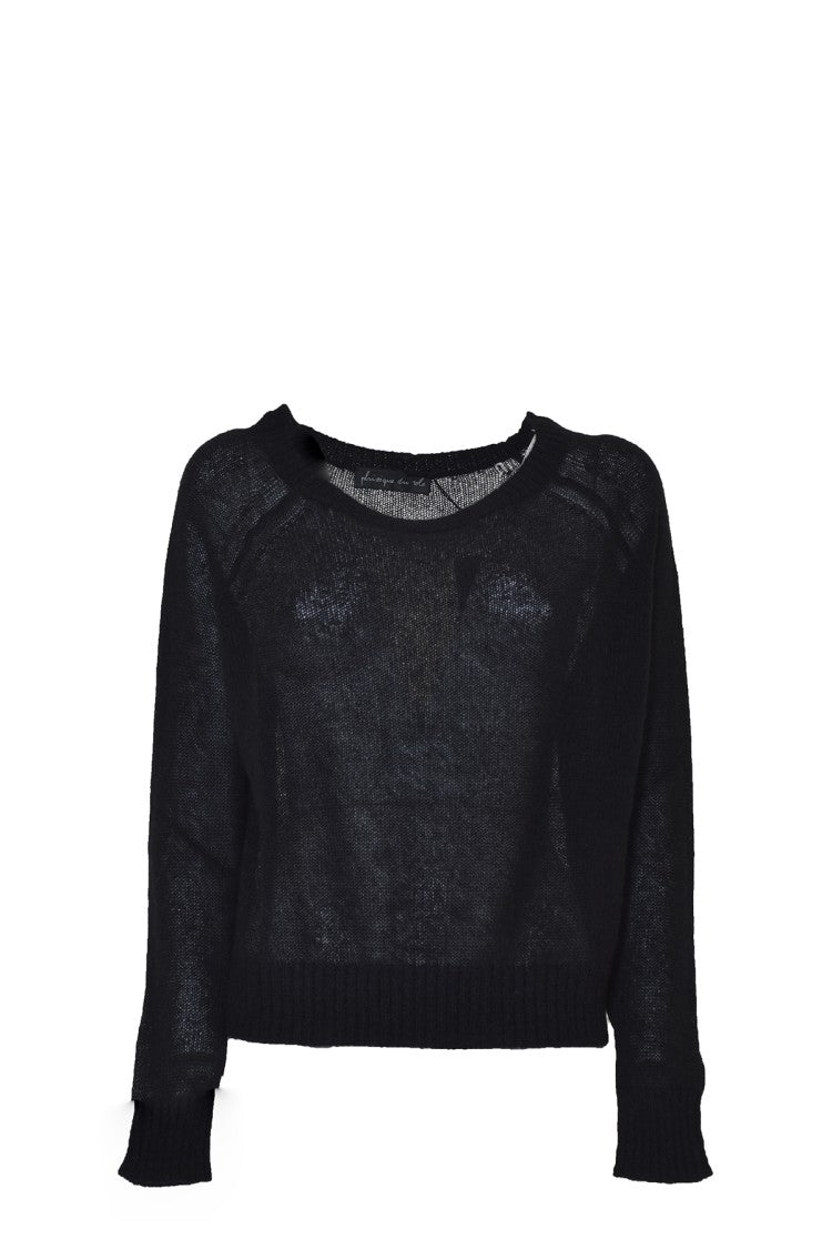 Phisique Du Role Honeycomb Knit Pullover In Virgin Wool And Mohair