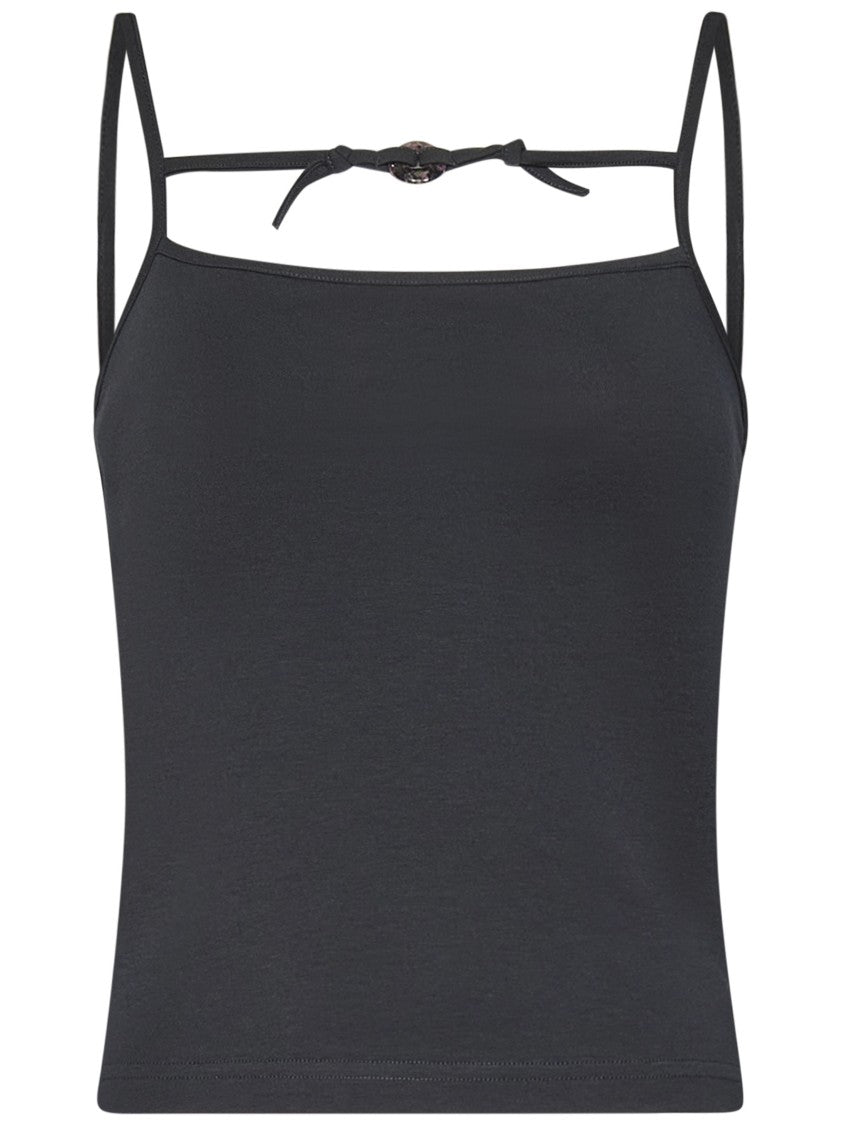 Ottolinger Tailored Stretch Top With Metal Ring Detail