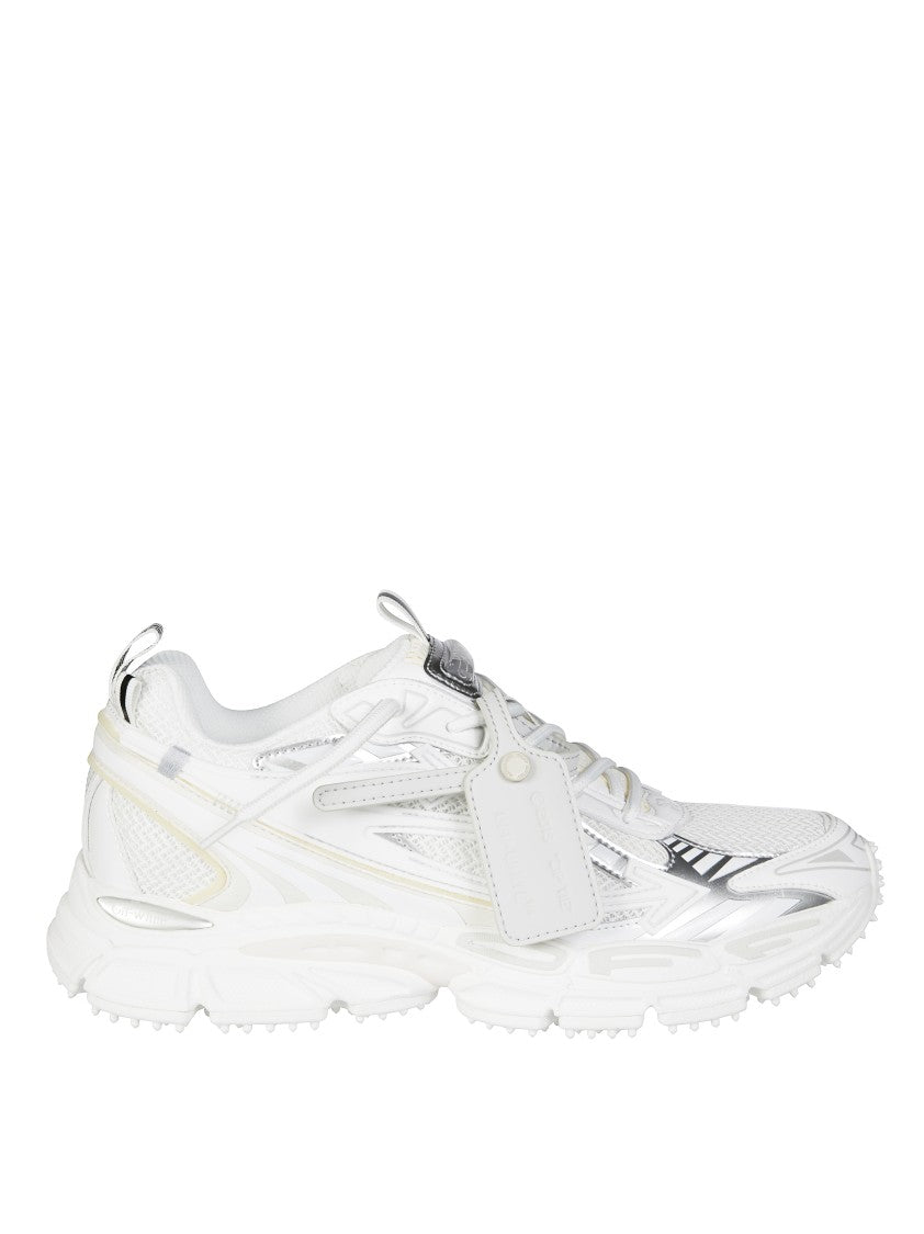 Off-White Sole White Sneakers With Black