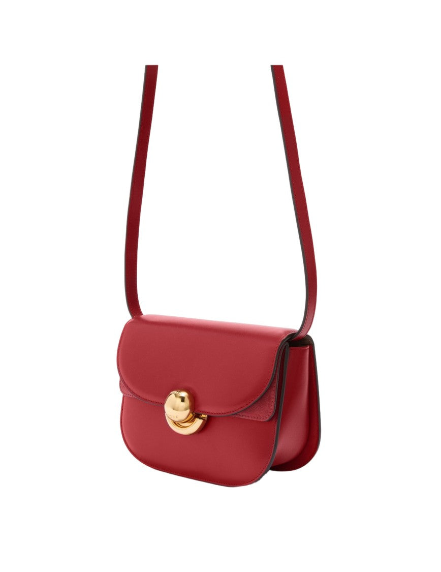 Furla Sfera Mini Crossbody Bag In Red Leather