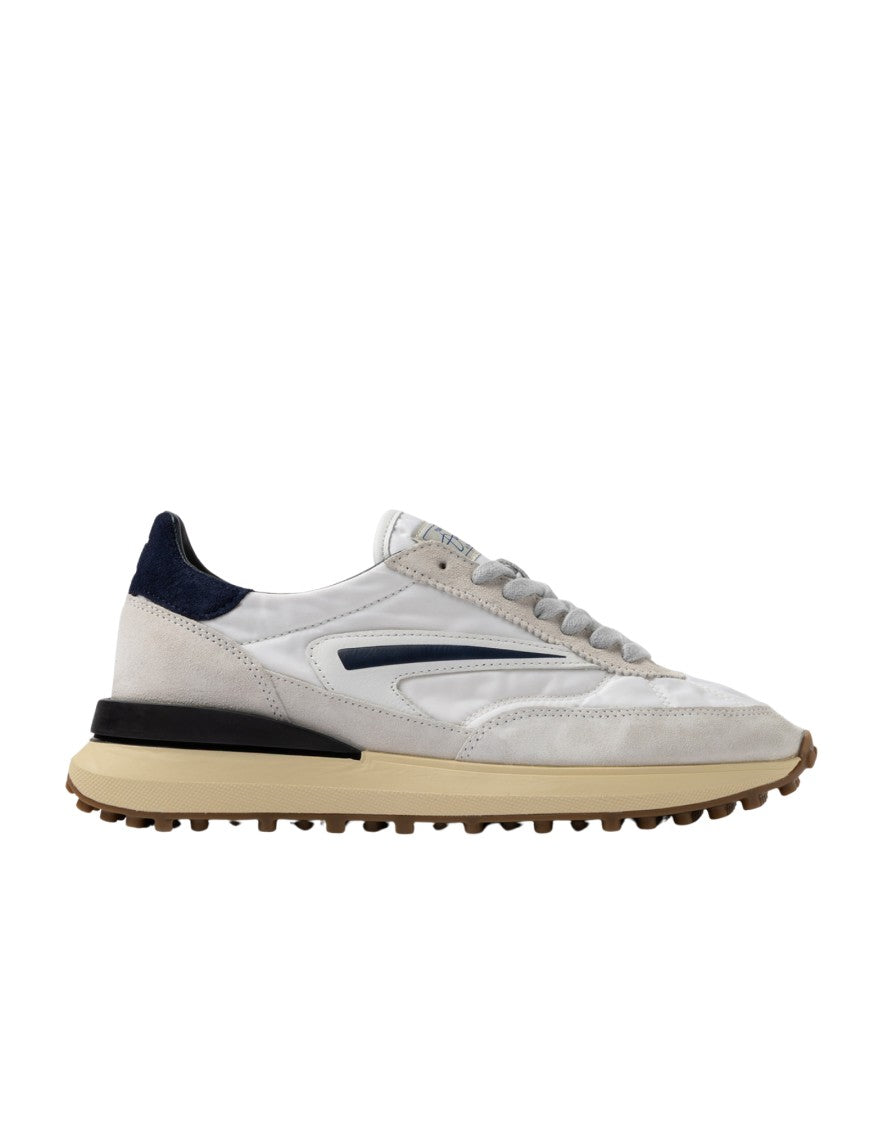 D.A.T.E White Blue Athleta Nylon Sneakers