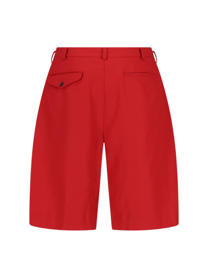 Comme Des Garçons Wool Shorts – Red