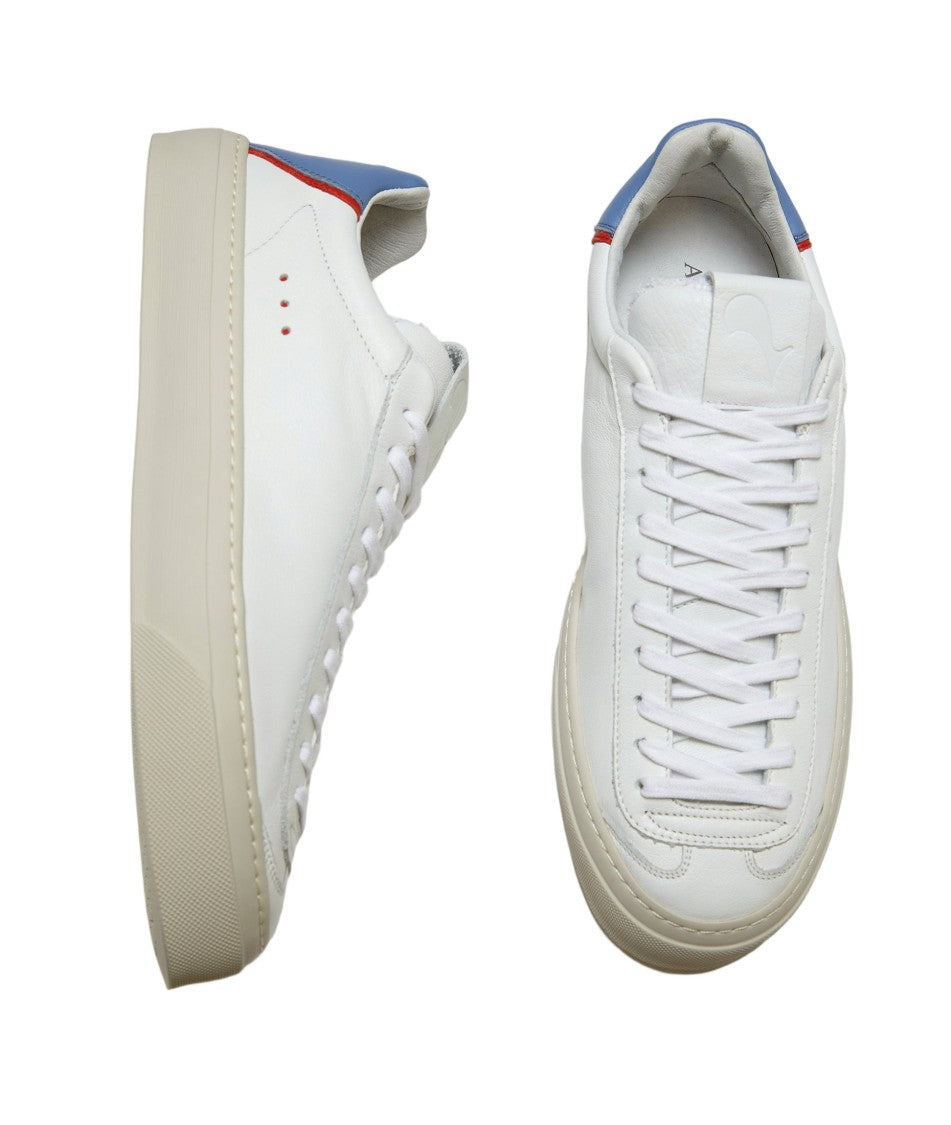 Aqua Alta Venice White Leather And Suede Sneakers