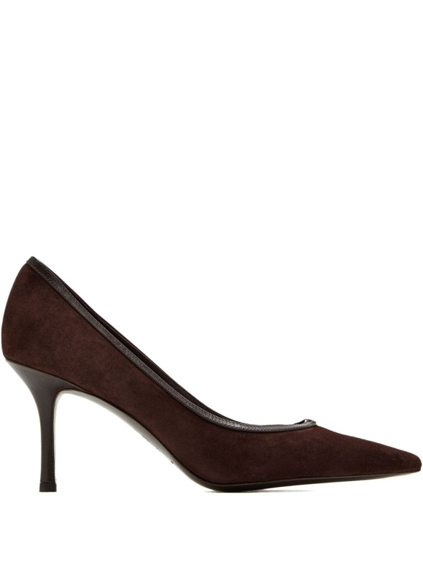 Tory Burch Brown Suede Pumps With Pointed Toe