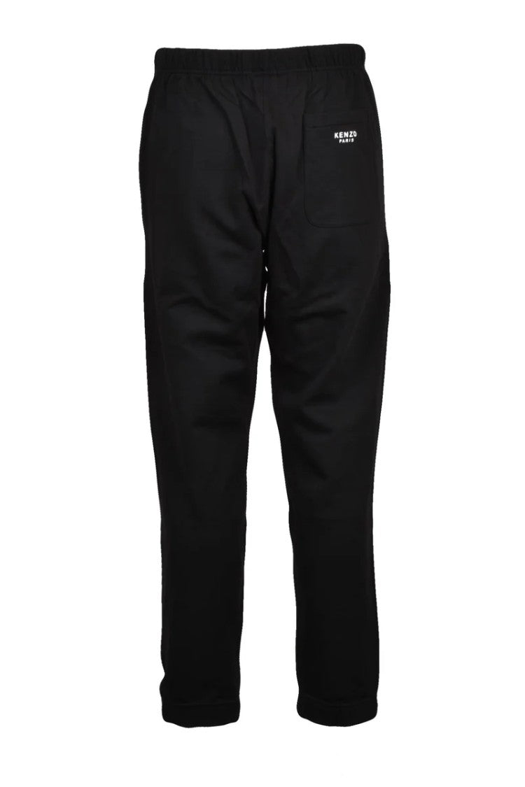 Kenzo Relaxed-Fit Black Paris Tracksuit Pants