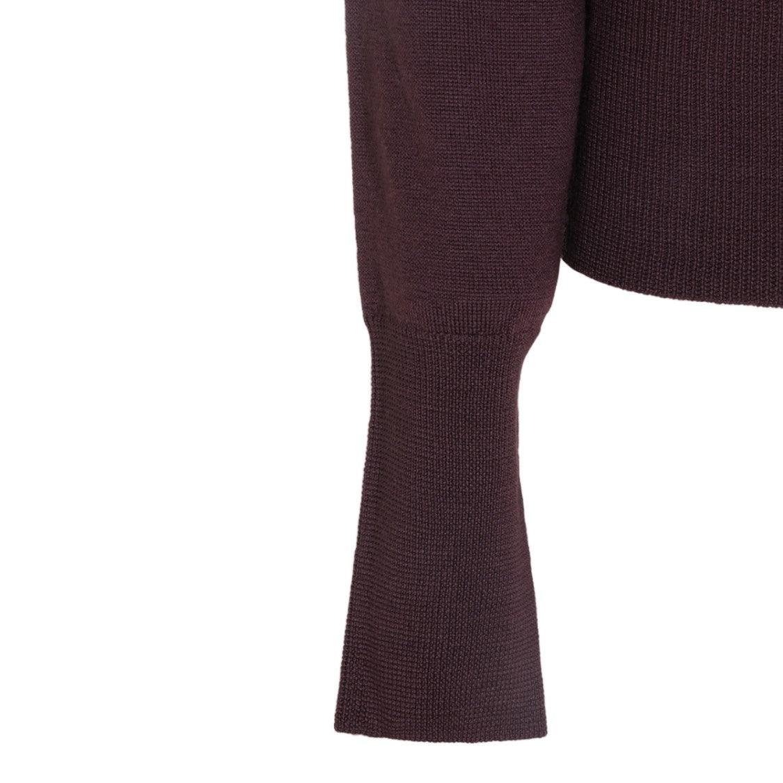 Vivienne Westwood Deep Plum Knit Sweater With Button-Down Front