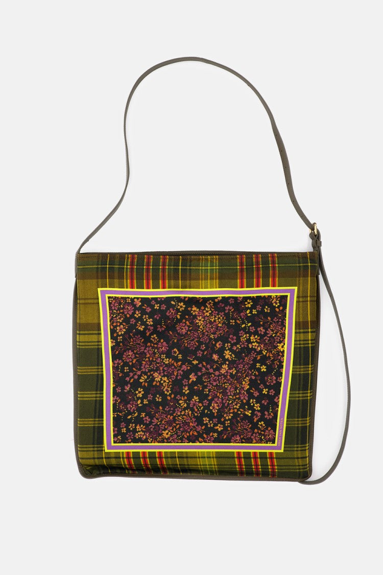 Dries Van Noten Multicolor Scarf Printed Viscose Shoulder Bag