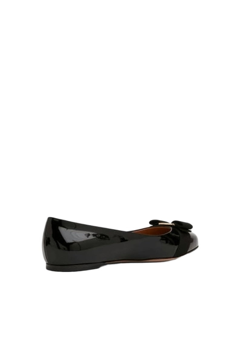 Salvatore Ferragamo Glossy Patent Finish Flats