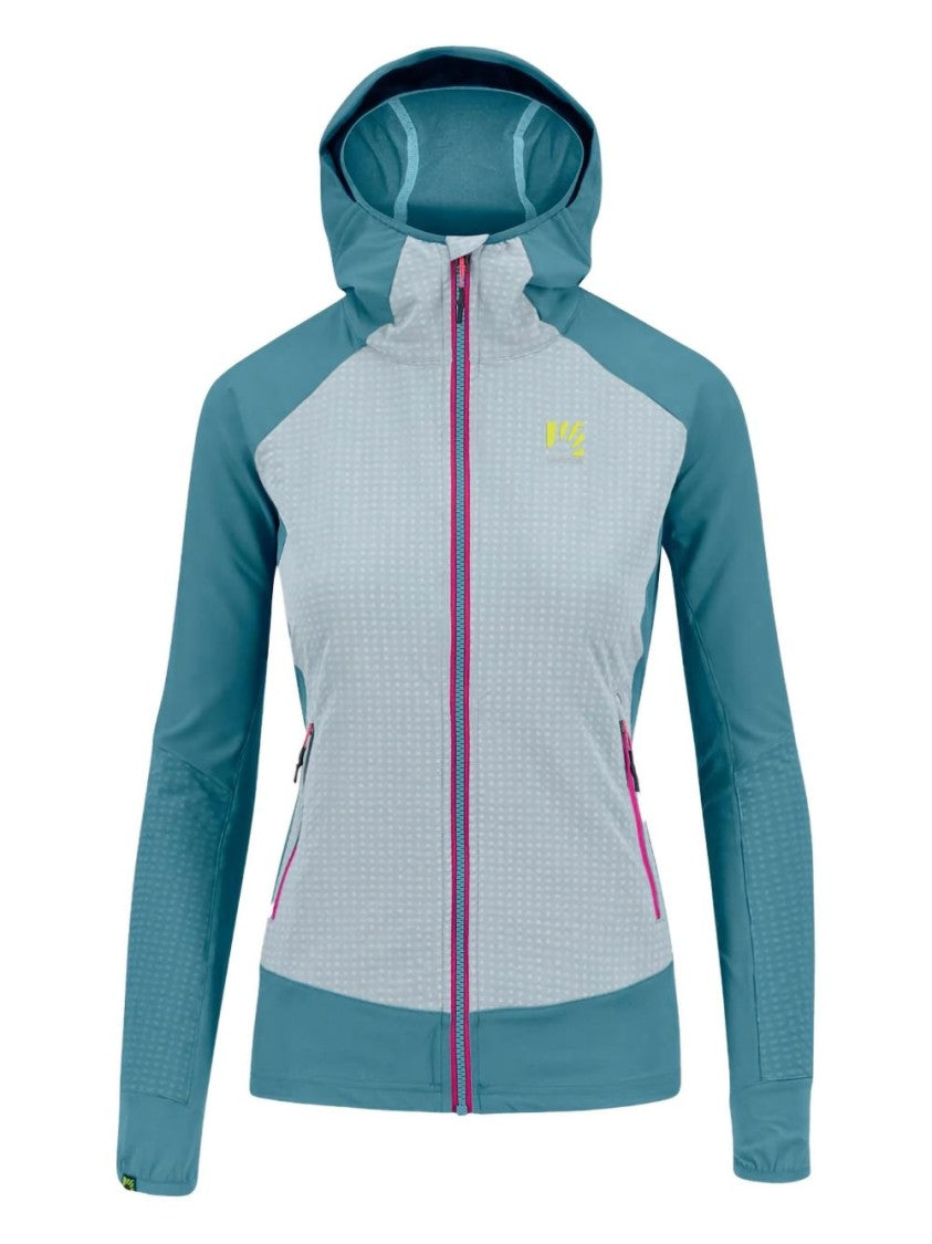 Karpos Texture-Patterned Active Jacket With Adjustable Hood And Drawcord