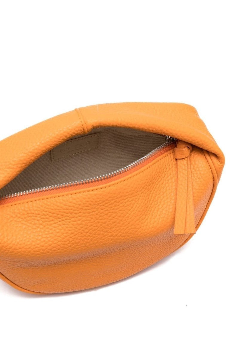 By Far Baby Cush Orange Leather Bag