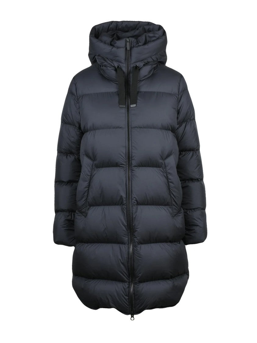 Bomboogie Black Polyester Zip Padded Geneva Down Jacket