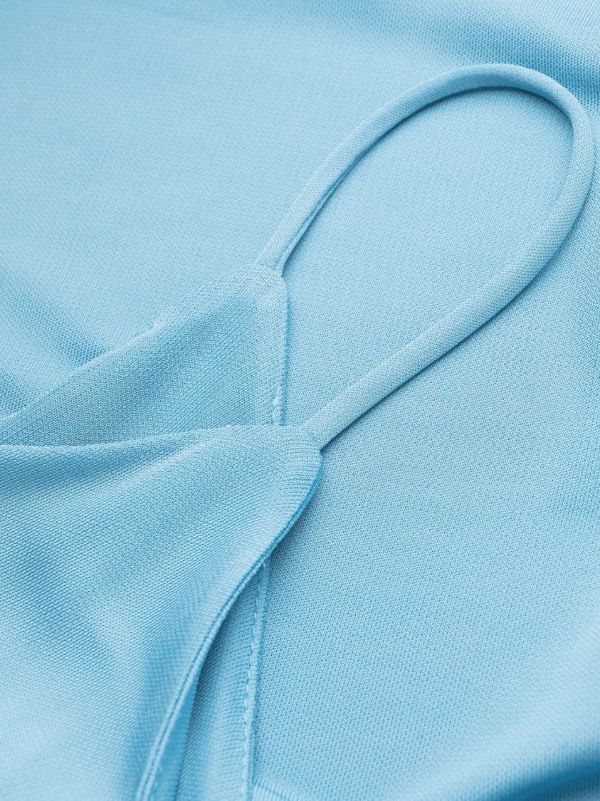 Dsquared2 Asymmetrical Midi Dress In Smooth Viscose