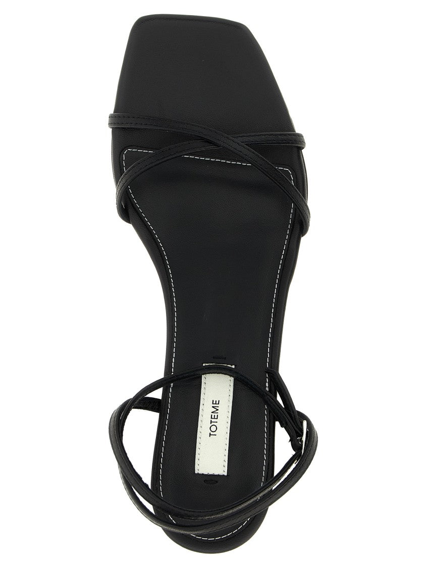 Totême 'Letaher Crossover' Sandals