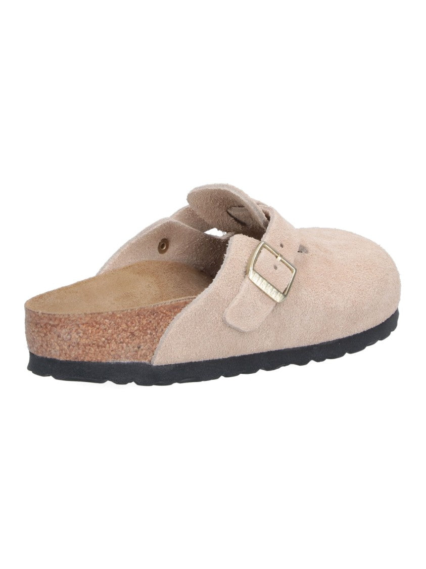 Birkenstock "Boston" Mules – Beige