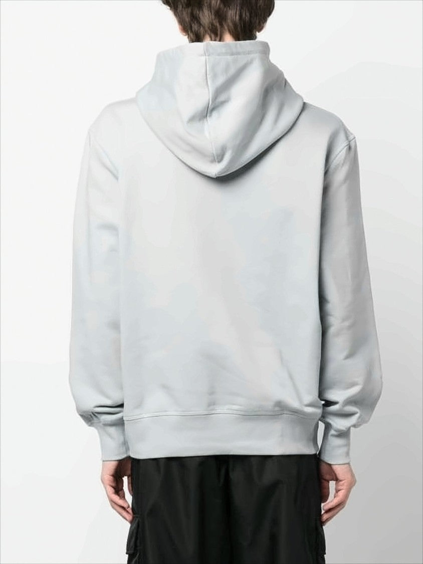 Alexander Mcqueen Relaxed Fit Cotton Hoodie With Bold Logo Detail
