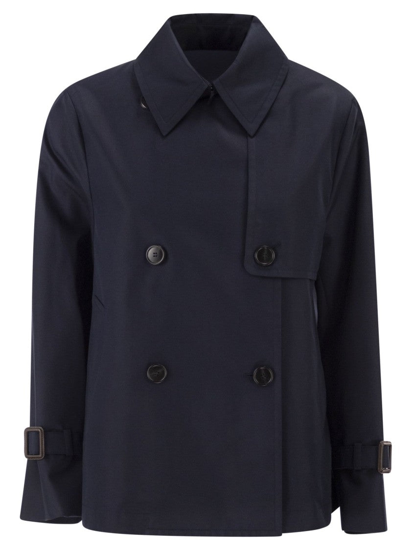 Max Mara Wkdbiglia - Water-Repellent Gabardine Trench Coat