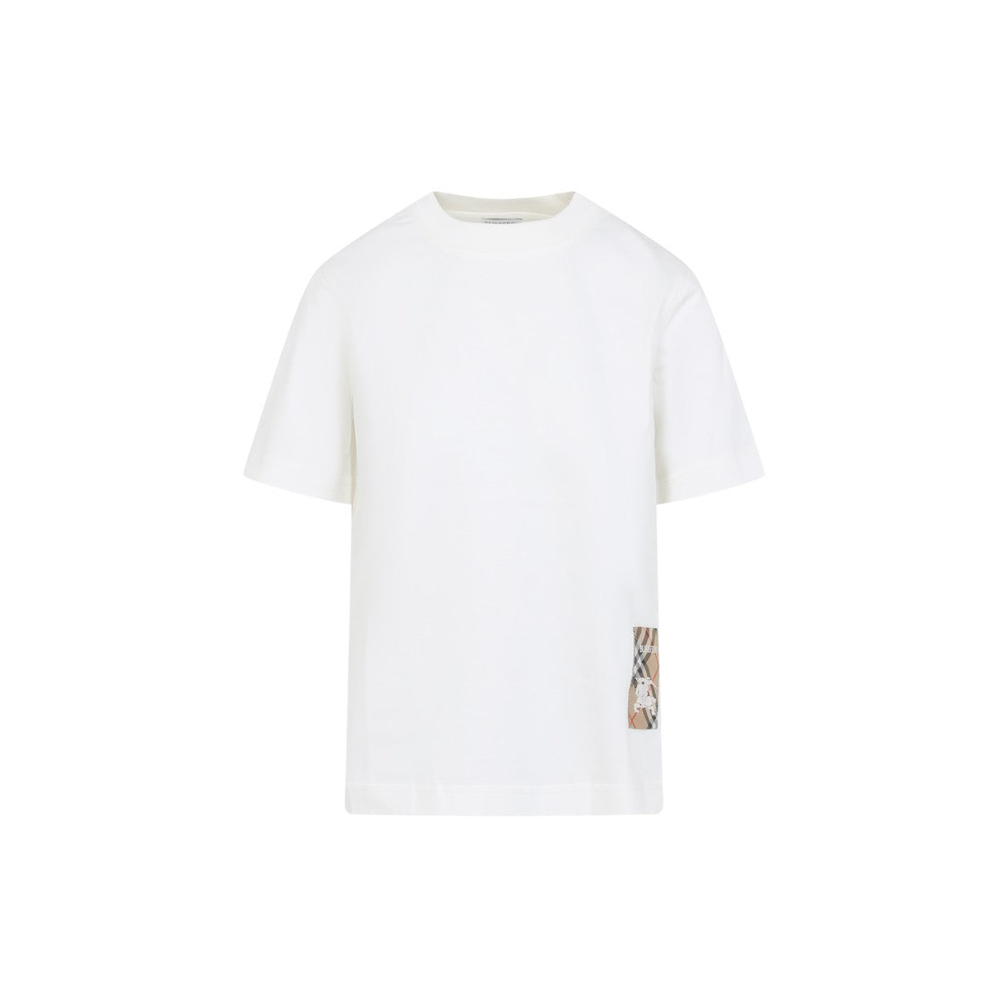 Burberry Cotton T-Shirt With Subtle Logo Patch