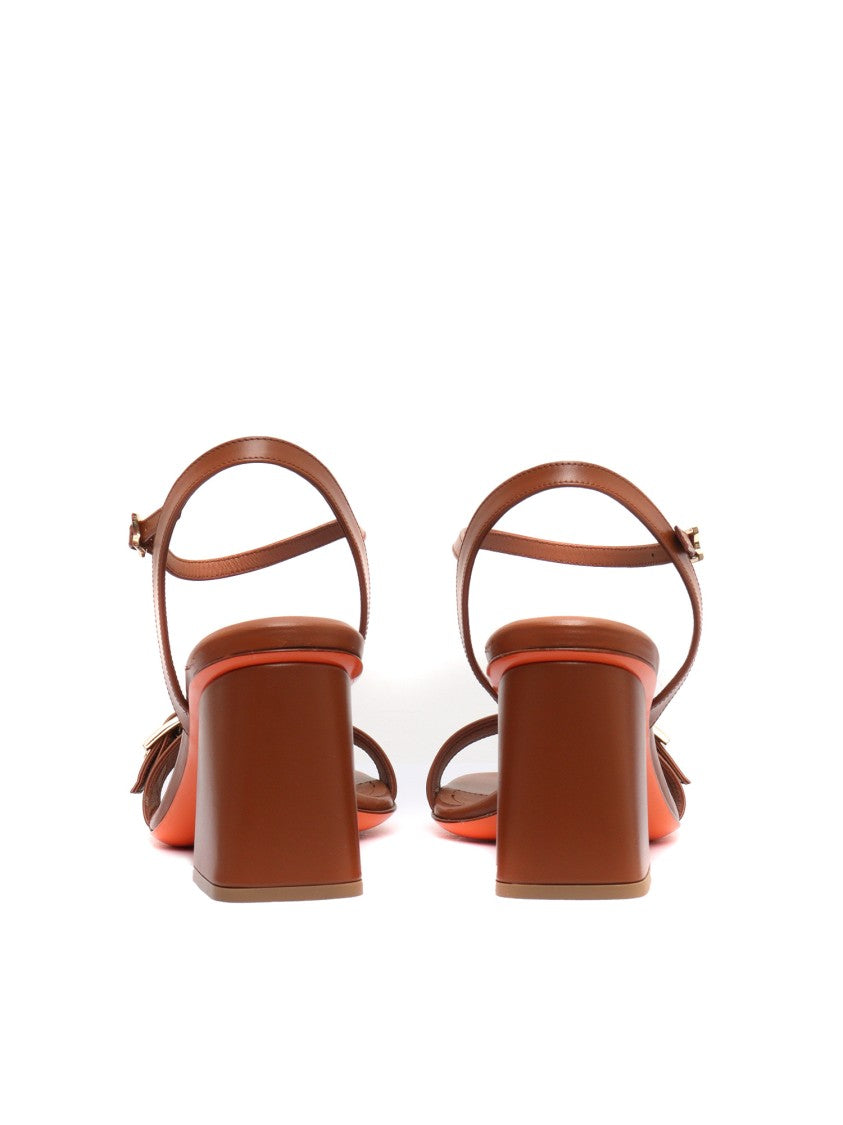 Santoni High Sandals With Delicate Ankle Strap